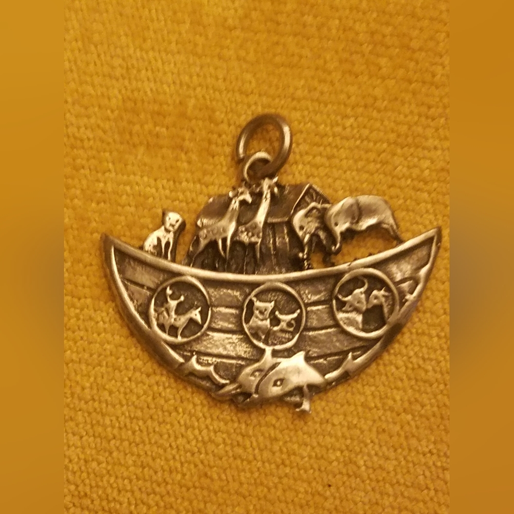 Sterling Silver Noah Ark Pendant